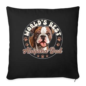 Alapaha Blue Blood Bulldog Groovy Alapaha Dad - Sofa pillowcase 17,3'' x 17,3'' (45 x 45 cm) - black - Front