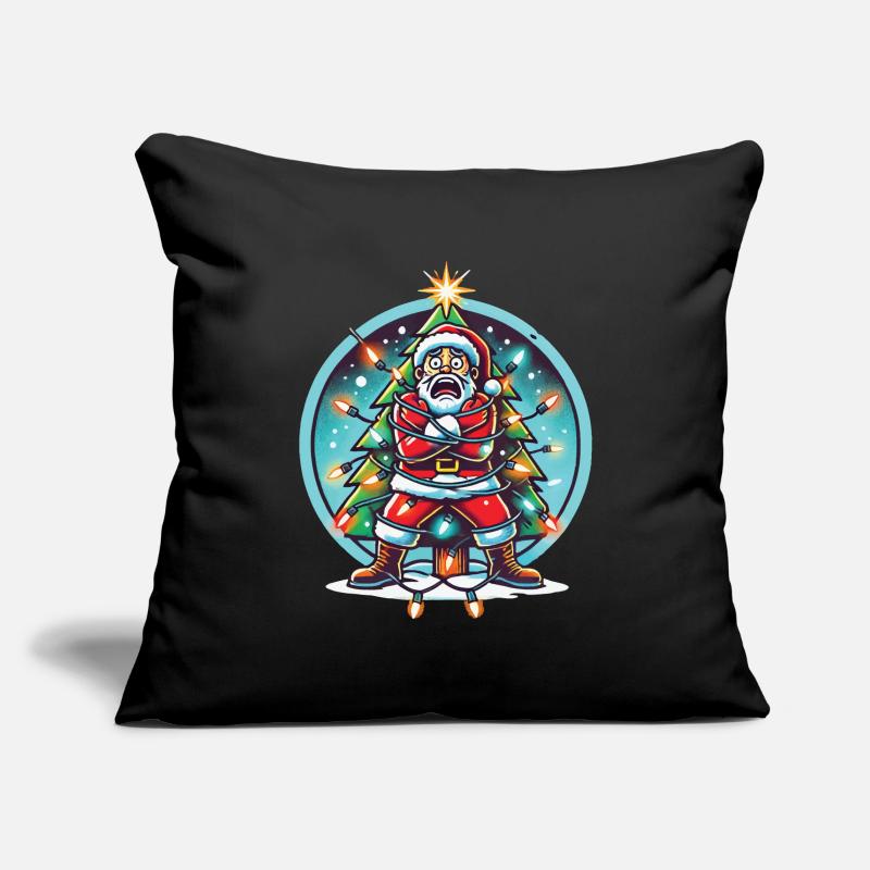 Christmas Electrocution Fun With Santa Sofa pillowcase 17,3'' x 17,3'' (45 x 45 cm)