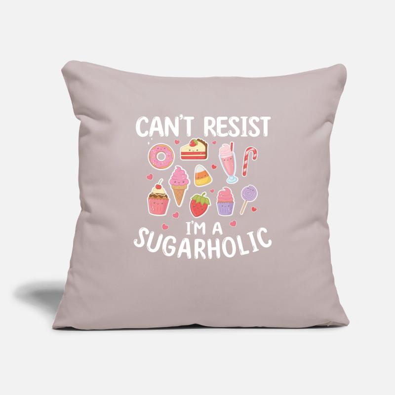 Sugarholic Sweets Sugar Candy Enthusiast Sofa pillowcase 17,3'' x 17,3'' (45 x 45 cm)