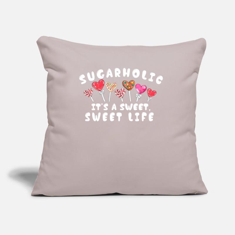 Sugarholic Sweets Sugar Candy Enthusiast Sofa pillowcase 17,3'' x 17,3'' (45 x 45 cm)