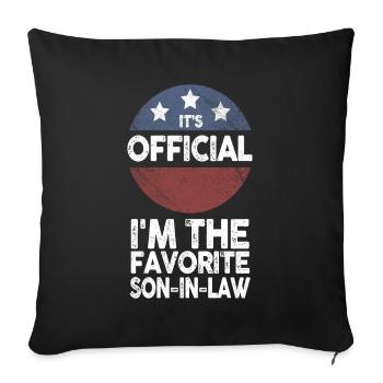C’est le gendre préféré officiel - Housse de coussin décorative 45 x 45 cm - noir - Devant