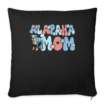 Alapaha Blue Blood Bulldog Groovy Alapaha Mom - Sofa pillowcase 17,3'' x 17,3'' (45 x 45 cm) - black - Front