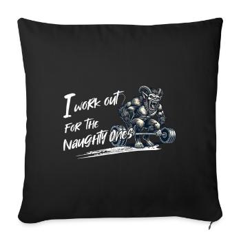 Krampus celebrates fitness for the cheeky - Sofa pillowcase 17,3'' x 17,3'' (45 x 45 cm) - black - Front
