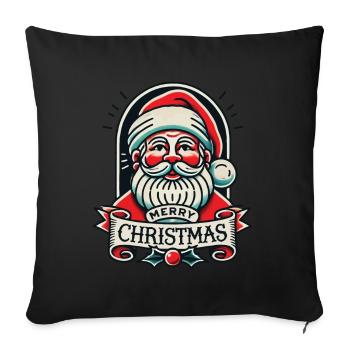 Tattoo Style Christmas Streetwear Aesthetic - Sofa pillowcase 17,3'' x 17,3'' (45 x 45 cm) - black - Front