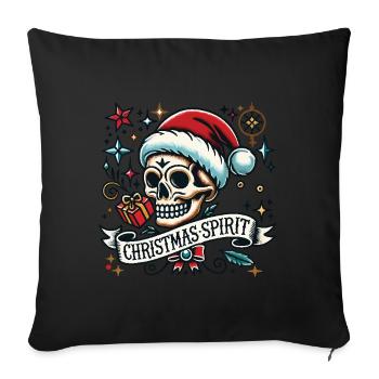 Streetwear Aesthetic Weihnachtsgeist Tattoo Stil - Housse de coussin décorative 45 x 45 cm - noir - Devant