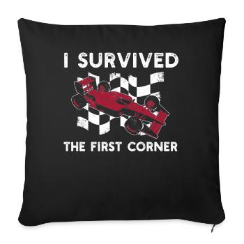 Simracer Esports Enthusiast Sim Racing - Sofa pillowcase 17,3'' x 17,3'' (45 x 45 cm) - black - Front