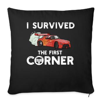 Simracer Esports Enthusiast Sim Racing - Sofa pillowcase 17,3'' x 17,3'' (45 x 45 cm) - black - Front