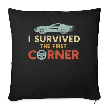 Simracer Esports Enthusiast Sim Racing - Sofa pillowcase 17,3'' x 17,3'' (45 x 45 cm) - black - Front