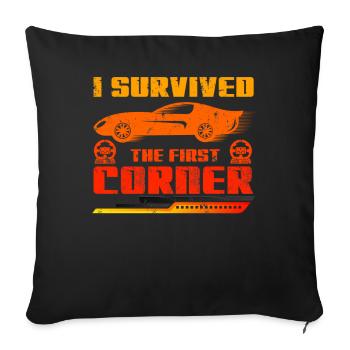Simracer Esports Enthusiast Sim Racing - Sofa pillowcase 17,3'' x 17,3'' (45 x 45 cm) - black - Front