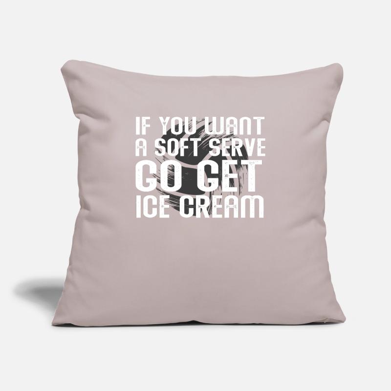 Wenn Sie ein Softeis wollen, holen Sie sich Eis Sofakissenbezug 45 x 45 cm