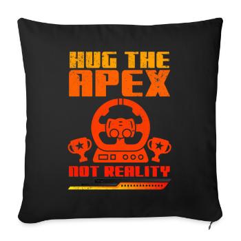 Simracer Esports Enthusiast Sim Racing - Sofa pillowcase 17,3'' x 17,3'' (45 x 45 cm) - black - Front