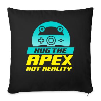 Simracer Esports Enthusiast Sim Racing - Sofa pillowcase 17,3'' x 17,3'' (45 x 45 cm) - black - Front