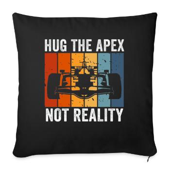 Simracer Esports Enthusiast Sim Racing - Sofa pillowcase 17,3'' x 17,3'' (45 x 45 cm) - black - Front