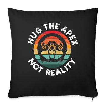 Simracer Esports Enthusiast Sim Racing - Sofa pillowcase 17,3'' x 17,3'' (45 x 45 cm) - black - Front