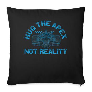 Simracer Esports Enthusiast Sim Racing - Sofa pillowcase 17,3'' x 17,3'' (45 x 45 cm) - black - Front
