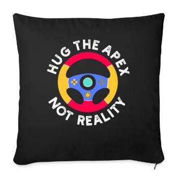 Simracer Esports Enthusiast Sim Racing - Sofa pillowcase 17,3'' x 17,3'' (45 x 45 cm) - black - Front