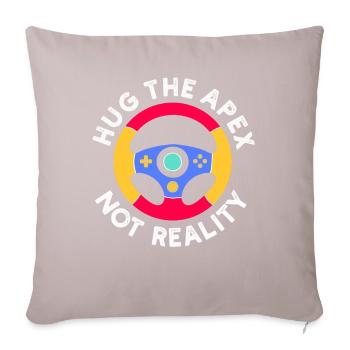Simracer Esports Enthusiast Sim Racing - Sofa pillowcase 17,3'' x 17,3'' (45 x 45 cm) - light taupe - Front