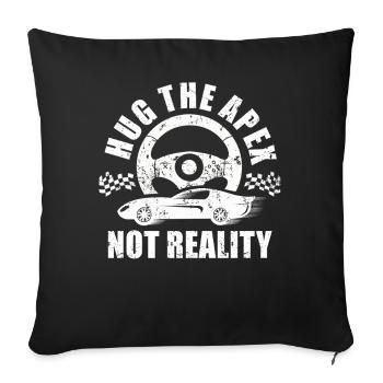 Simracer Esports Enthusiast Sim Racing - Sofa pillowcase 17,3'' x 17,3'' (45 x 45 cm) - black - Front