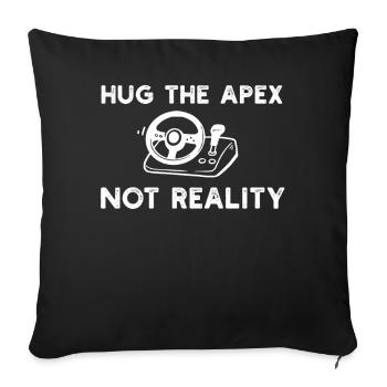 Simracer Esports Enthusiast Sim Racing - Sofa pillowcase 17,3'' x 17,3'' (45 x 45 cm) - black - Front
