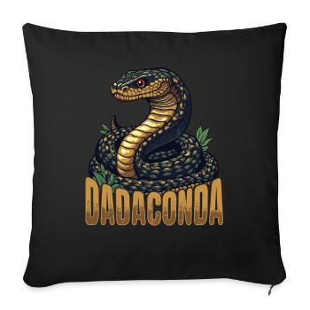Dadaconda Father's Day Best Dad Anaconda Anaconda - Sofa pillowcase 17,3'' x 17,3'' (45 x 45 cm) - black - Front