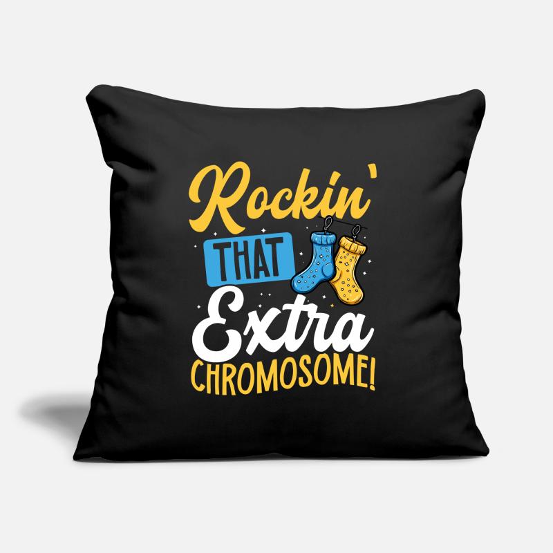 Rockin' That Extra Chromosome Fun Down Syndrome Sofa pillowcase 17,3'' x 17,3'' (45 x 45 cm)