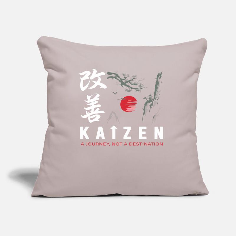 Kaizen A Journey Not A Destination Sofa pillowcase 17,3'' x 17,3'' (45 x 45 cm)