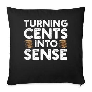 Numismatics Coin Collector Passion - Sofa pillowcase 17,3'' x 17,3'' (45 x 45 cm) - black - Front