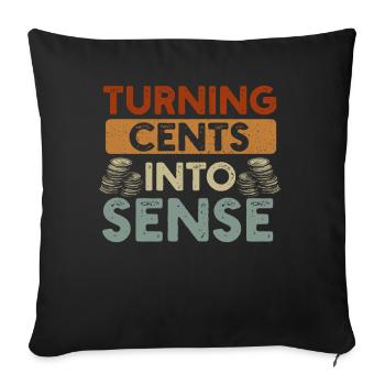 Numismatics Coin Collector Passion - Sofa pillowcase 17,3'' x 17,3'' (45 x 45 cm) - black - Front