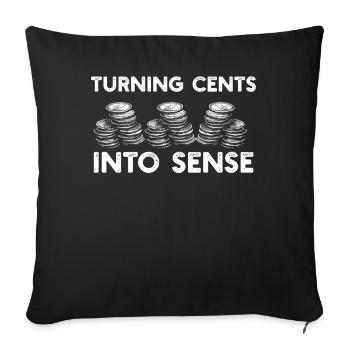 Numismatics Coin Collector Passion - Sofa pillowcase 17,3'' x 17,3'' (45 x 45 cm) - black - Front