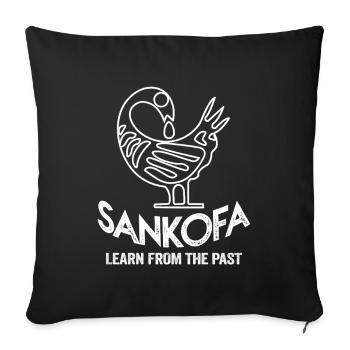 Sankofa Symbol Adinkra Ghana Black - Sofa pillowcase 17,3'' x 17,3'' (45 x 45 cm) - black - Front