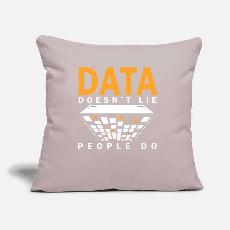 Daten lügen nicht, Menschen machen Datenanalysten Sofakissenbezug 45 x 45 cm