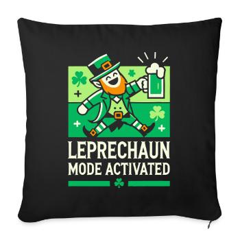 Kobold Modus Aktiviert St. Patrick's Day Spaß - Sofakissenbezug 45 x 45 cm - Schwarz - Vorne