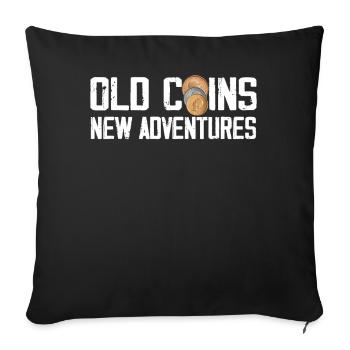 Numismatics Coin Roman Collection - Sofa pillowcase 17,3'' x 17,3'' (45 x 45 cm) - black - Front