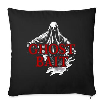 Living The Spook Life Ghost Bait - Sofa pillowcase 17,3'' x 17,3'' (45 x 45 cm) - black - Front