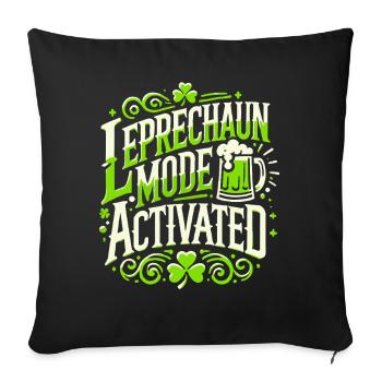 Koboldmodus Aktiviert St. Patrick's Day - Sofakissenbezug 45 x 45 cm - Schwarz - Vorne