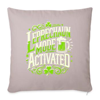 Le mode lutin active la Saint-Patrick - Housse de coussin décorative 45 x 45 cm - taupe clair - Devant