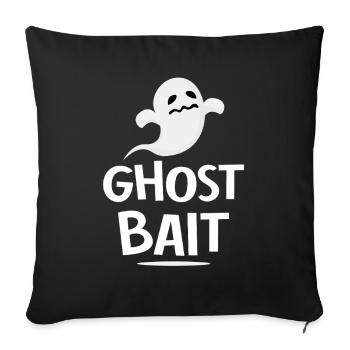 Living The Spook Life Ghost Bait - Sofakissenbezug 45 x 45 cm - Schwarz - Vorne