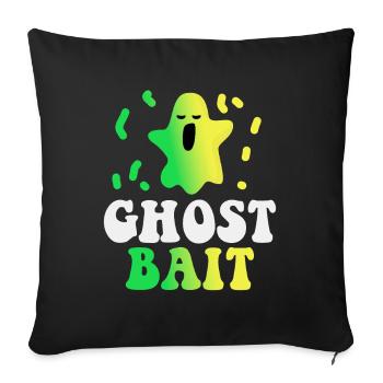 Vivre la vie fantôme Spook Life Appât - Housse de coussin décorative 45 x 45 cm - noir - Devant