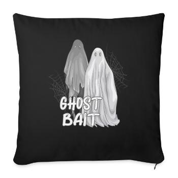 Living The Spook Life Ghost Bait - Sofa pillowcase 17,3'' x 17,3'' (45 x 45 cm) - black - Front