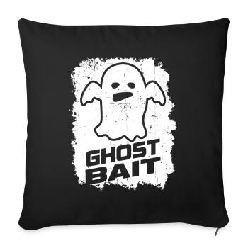 Vivre la vie fantôme Spook Life Appât - Housse de coussin décorative 45 x 45 cm - noir - Devant