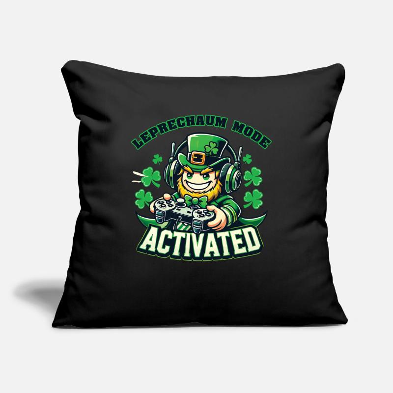 Gamer Leprechaun Mode Enabled St. Patrick's Day Sofa pillowcase 17,3'' x 17,3'' (45 x 45 cm)