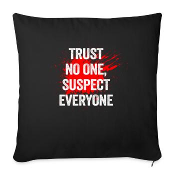 Murder Mystery Dinner Fun Night - Sofa pillowcase 17,3'' x 17,3'' (45 x 45 cm) - black - Front