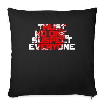 Murder Mystery Dinner Fun Night - Sofa pillowcase 17,3'' x 17,3'' (45 x 45 cm) - black - Front