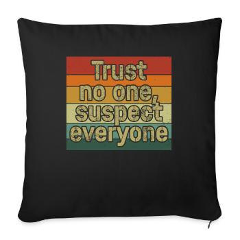Murder Mystery Dinner Fun Night - Sofa pillowcase 17,3'' x 17,3'' (45 x 45 cm) - black - Front