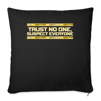 Murder Mystery Dinner Fun Night - Sofa pillowcase 17,3'' x 17,3'' (45 x 45 cm) - black - Front