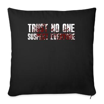 Murder Mystery Dinner Fun Night - Housse de coussin décorative 45 x 45 cm - noir - Devant