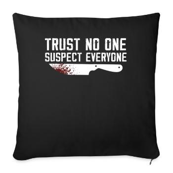 Murder Mystery Dinner Fun Night - Housse de coussin décorative 45 x 45 cm - noir - Devant