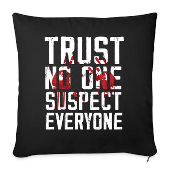 Murder Mystery Dinner Fun Night - Housse de coussin décorative 45 x 45 cm - noir - Devant