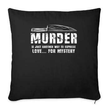 Le meurtre n’est qu’une autre façon de s’exprimer - Housse de coussin décorative 45 x 45 cm - noir - Devant