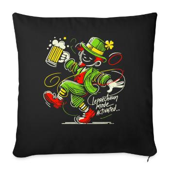 Koboldmodus Aktiviert St. Patrick's Day - Sofakissenbezug 45 x 45 cm - Schwarz - Vorne